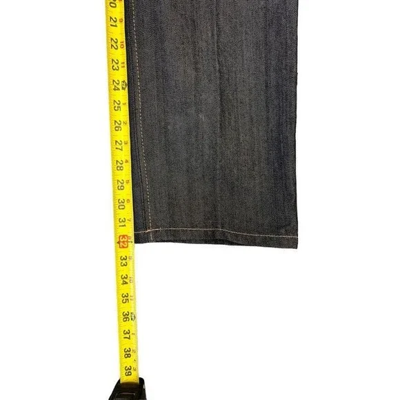 Qruel Jeans Co Straight Fit Mid Rise Black Jeans with Belt Size 40x32 - Picture 8 of 9